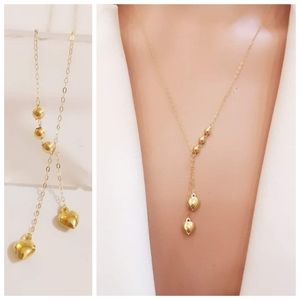 Authentic Real 18k Solid Yellow Gold Heart Center Necklace